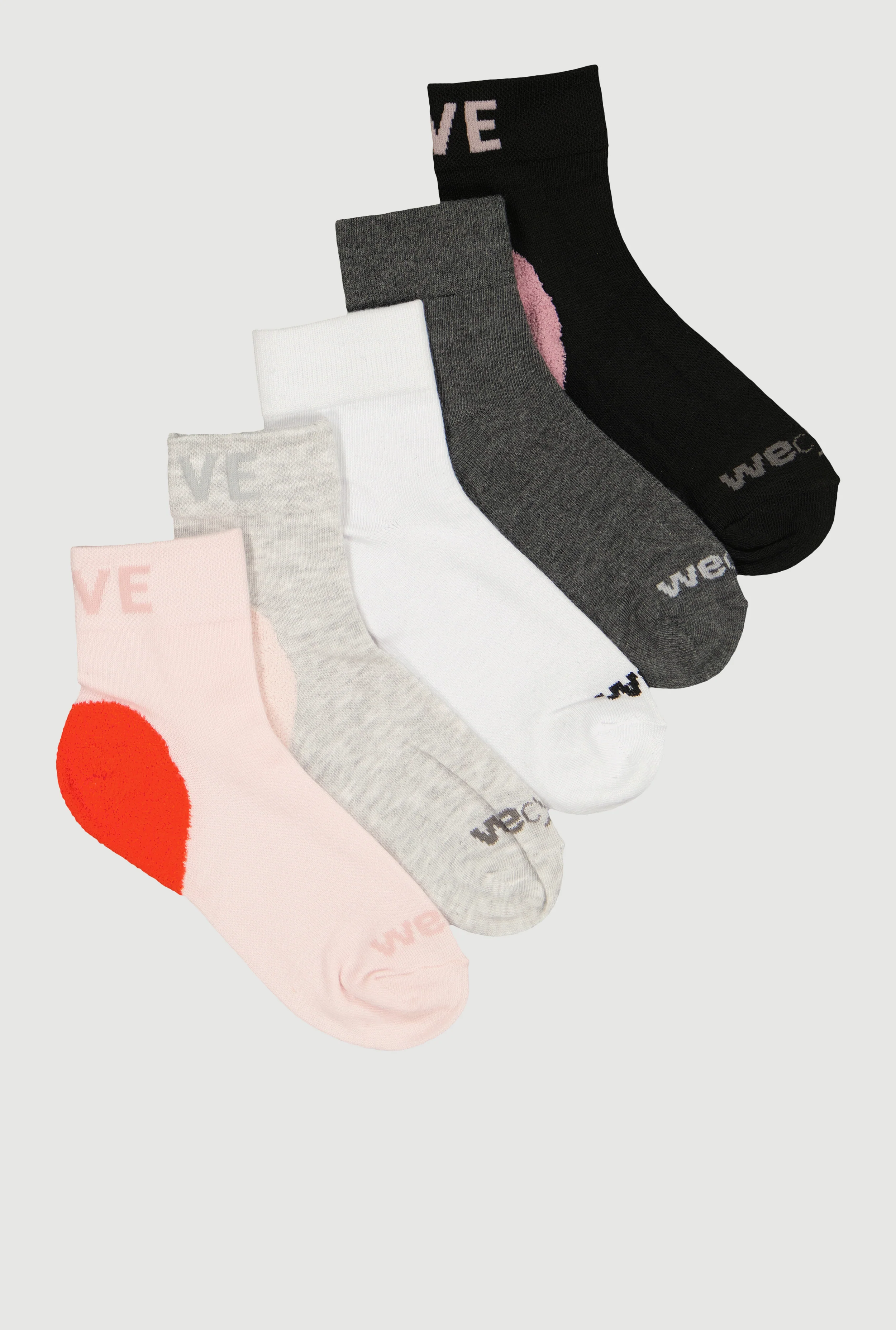 Love Graphic Socks 5 Pack Size 4-10