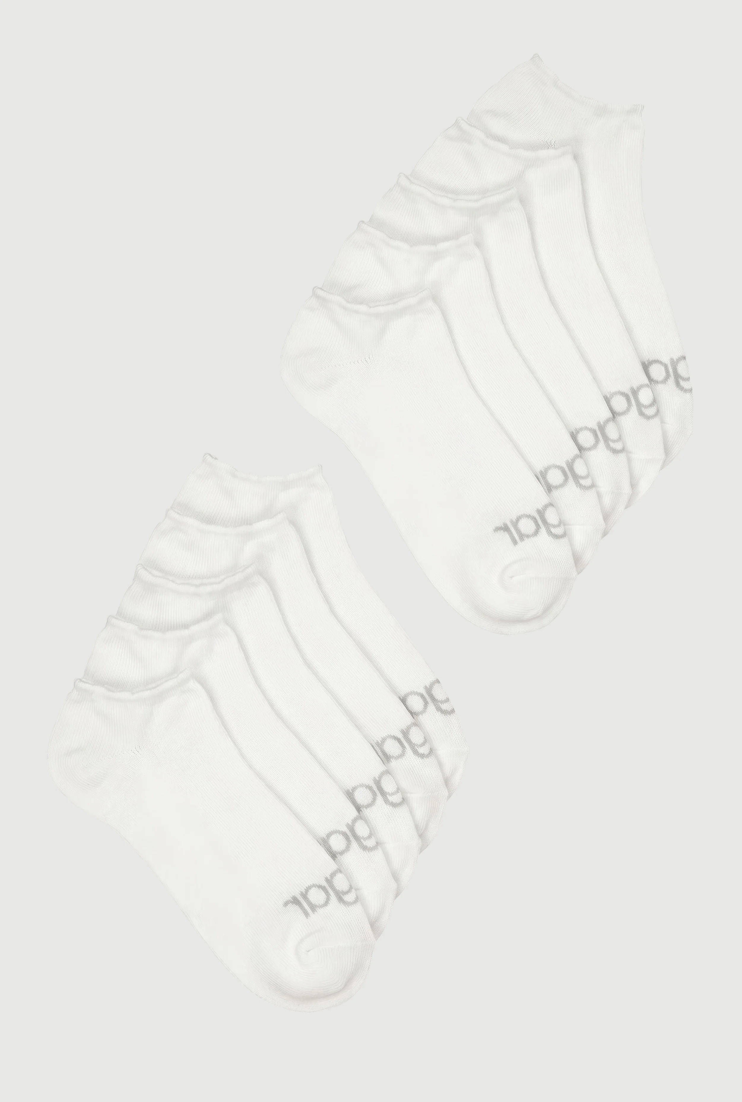 Scalloped Edge No Show Socks 10 Pack Size 9-11