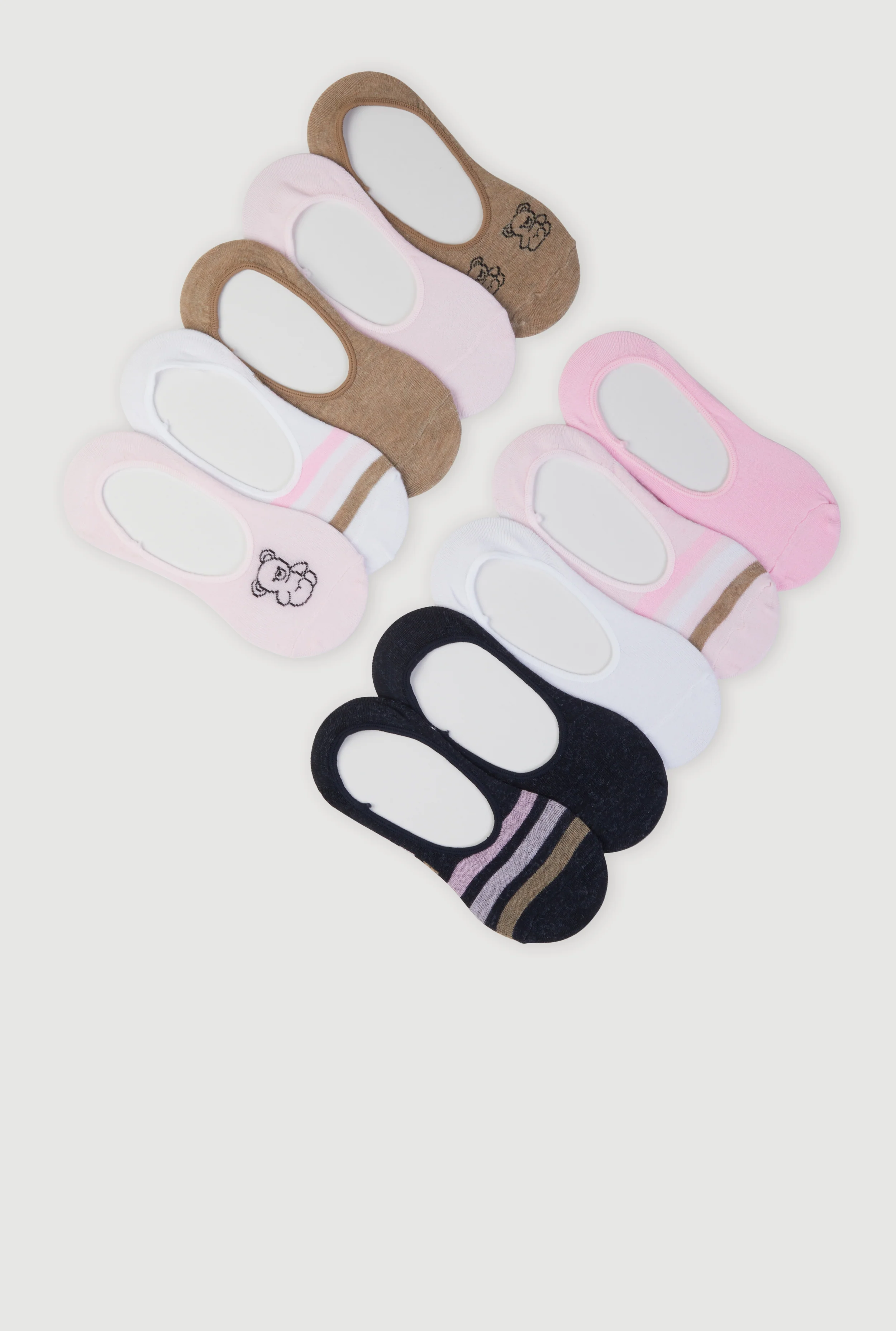 Assorted Ballet Socks 10 Pack Size 4-10