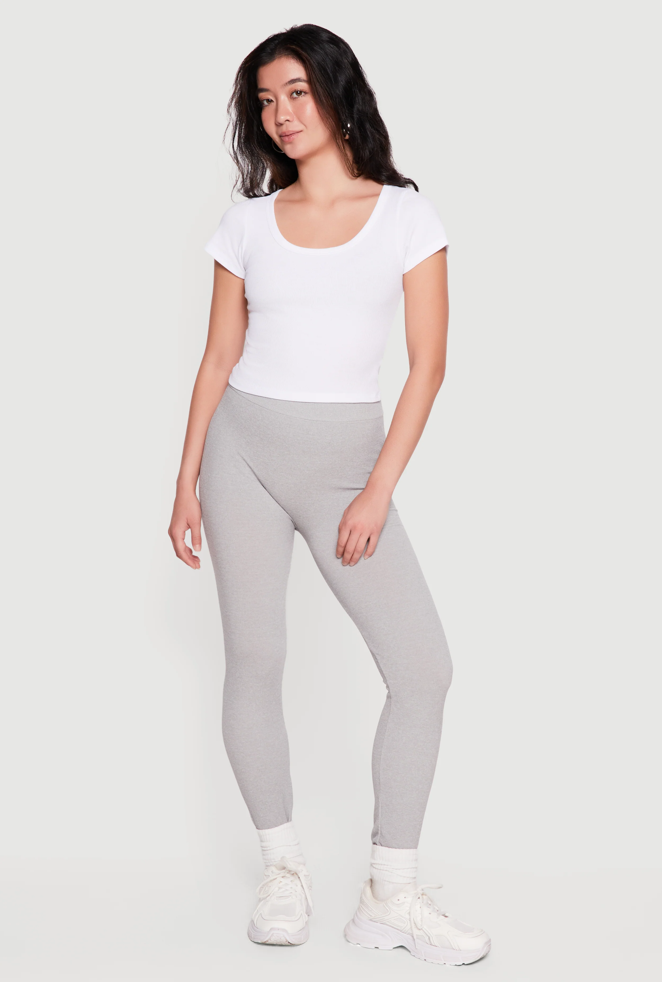 High Waisted Seamless Basic Leggings