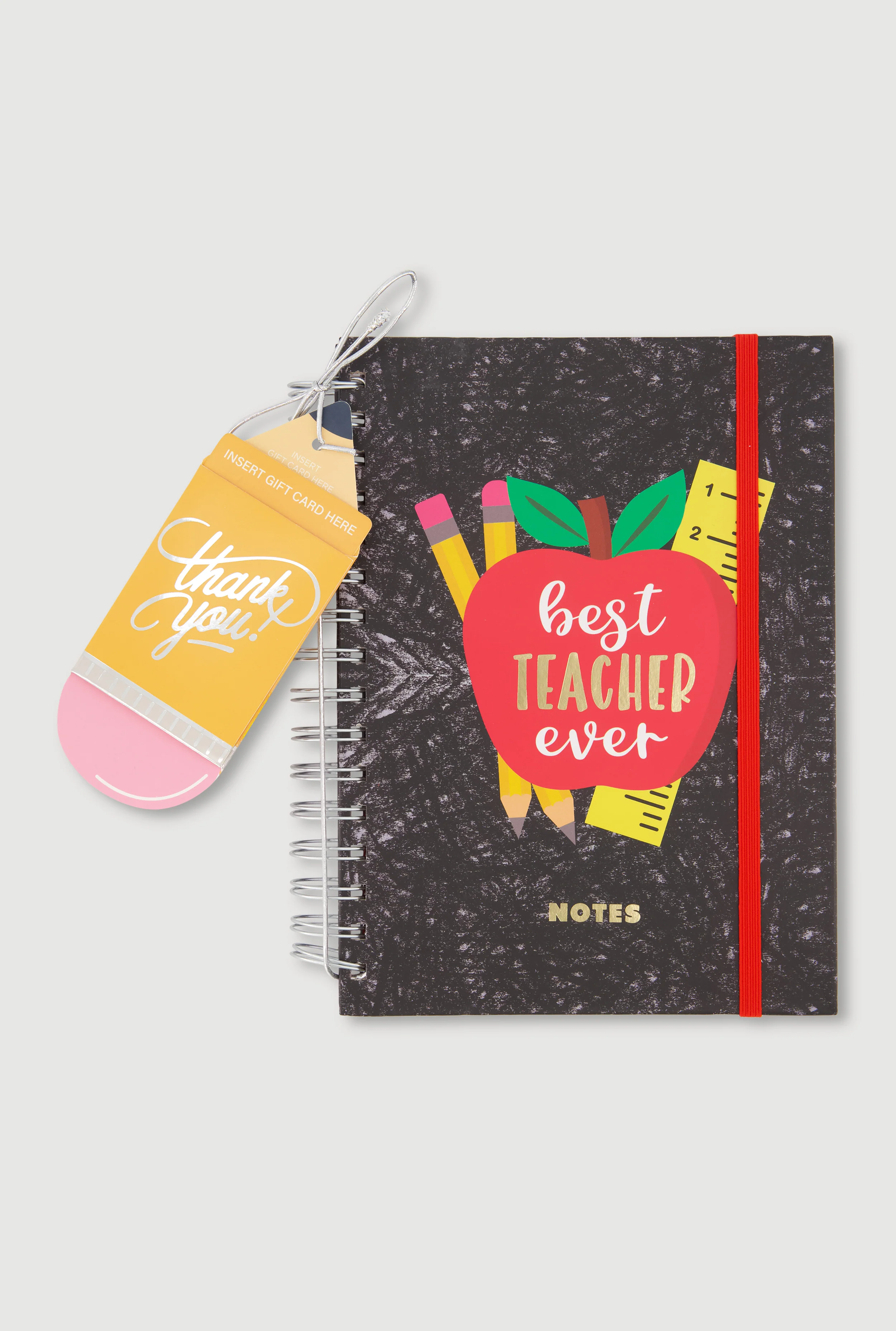 Best Teacher Ever Notebook and Thank You Gift Card Holder