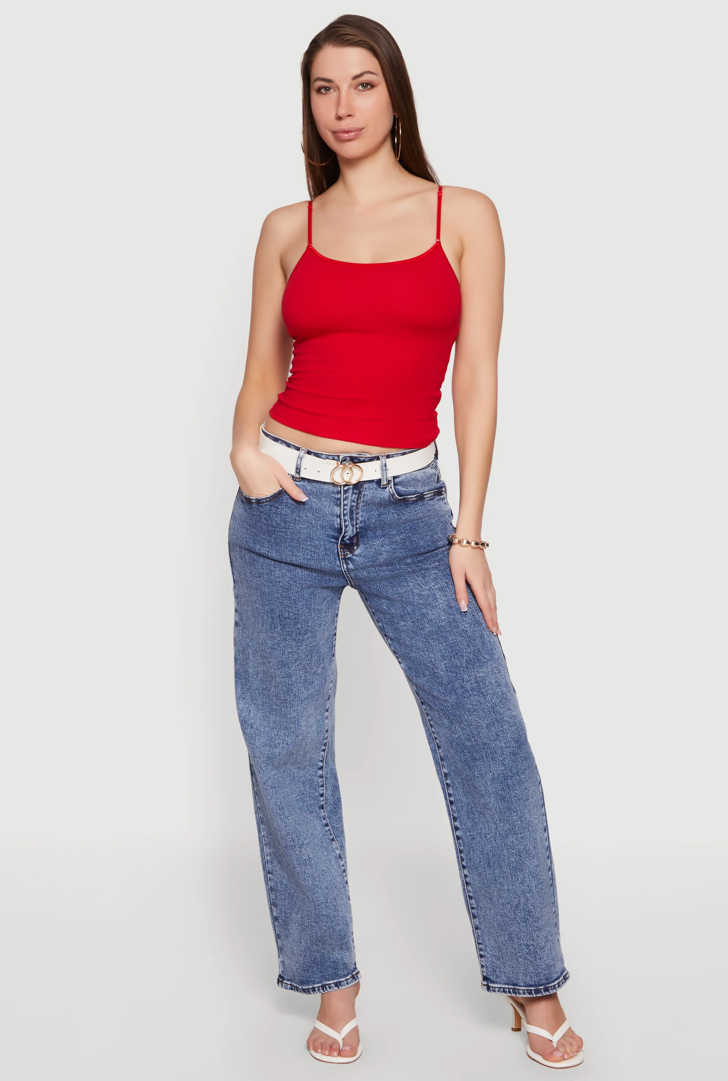 Shelf Bra Scoop Neck Cami