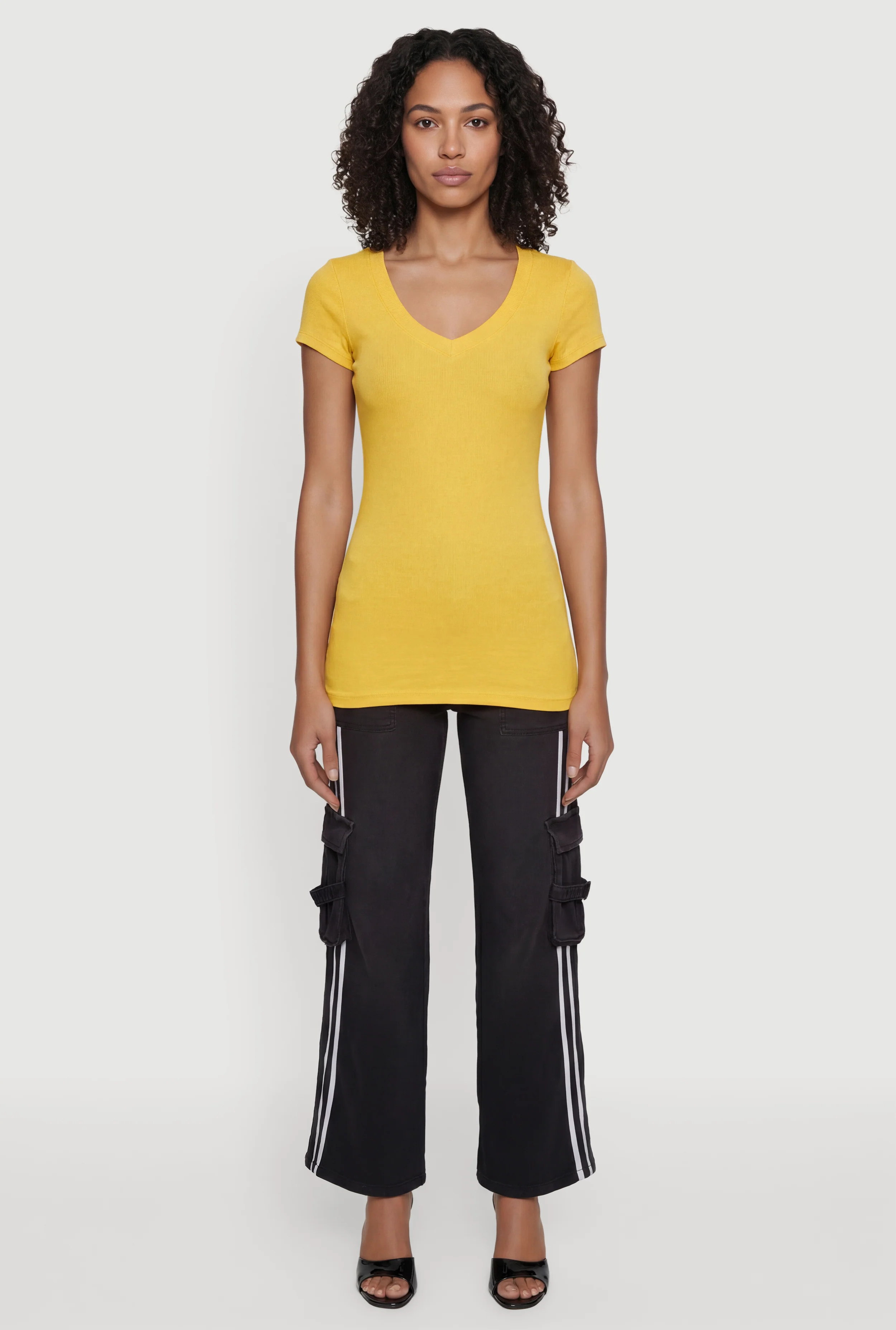 V Neck Short Sleeve T Shirt
