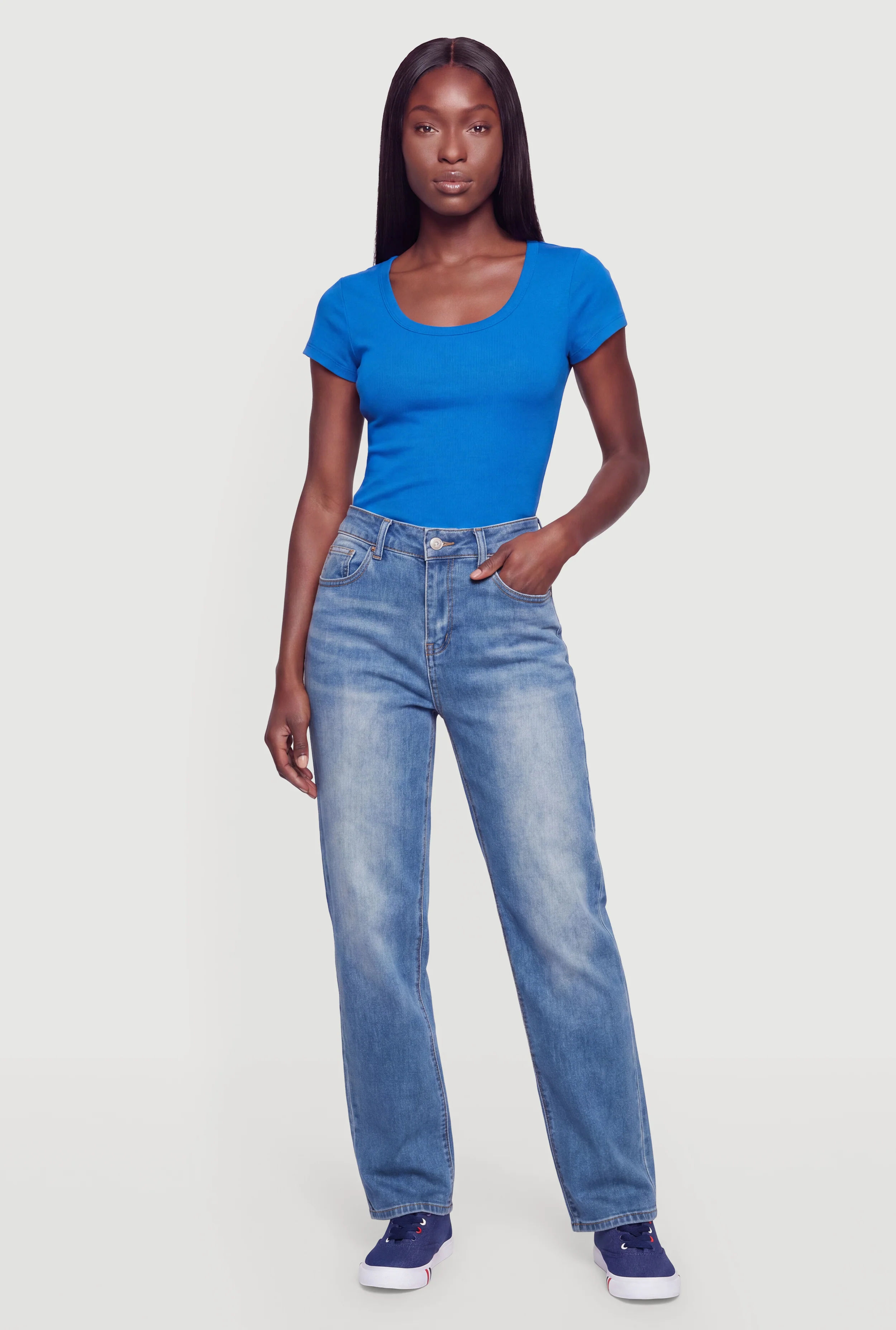 Basic Scoop Neck Tee