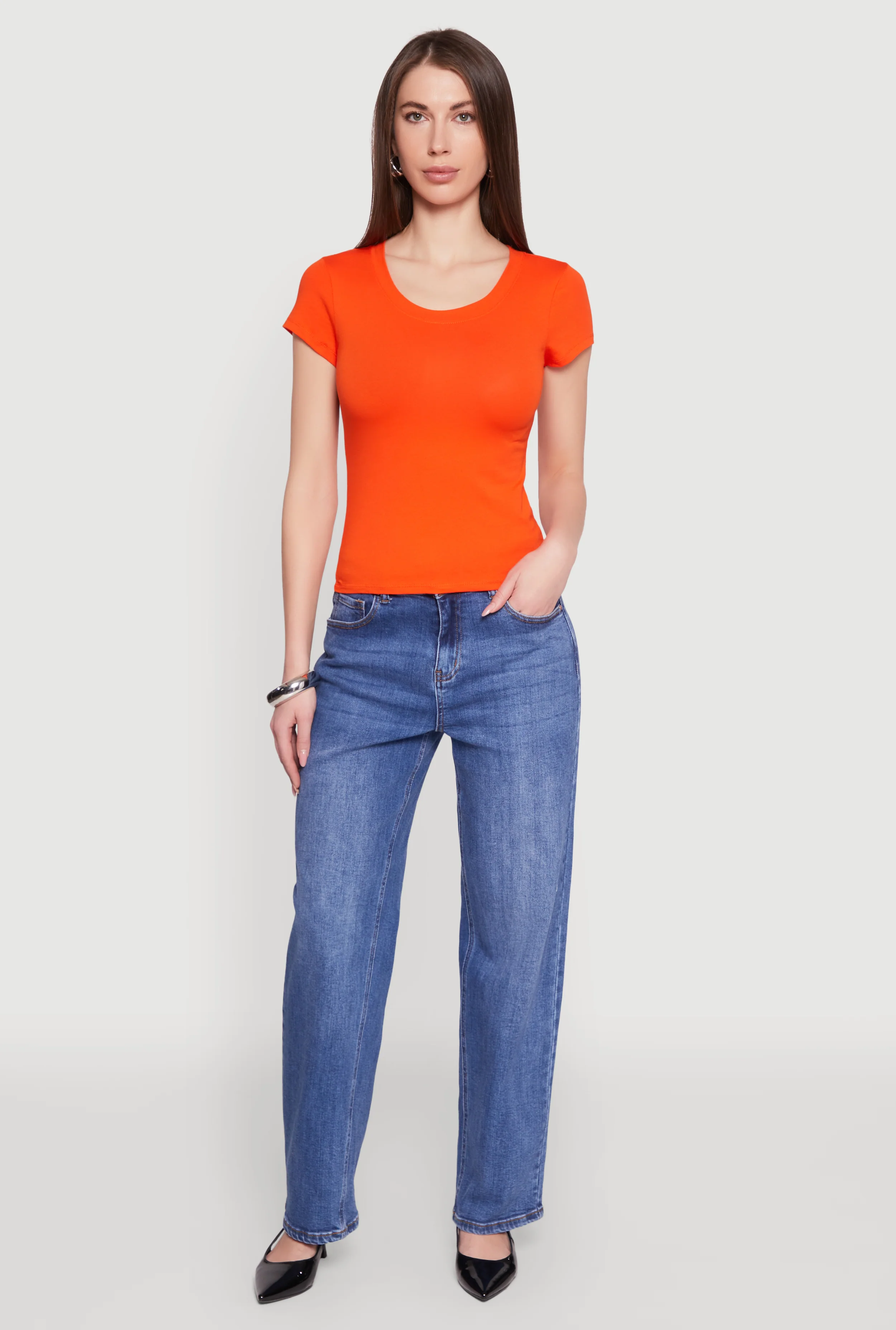 Basic Crew Neck Top