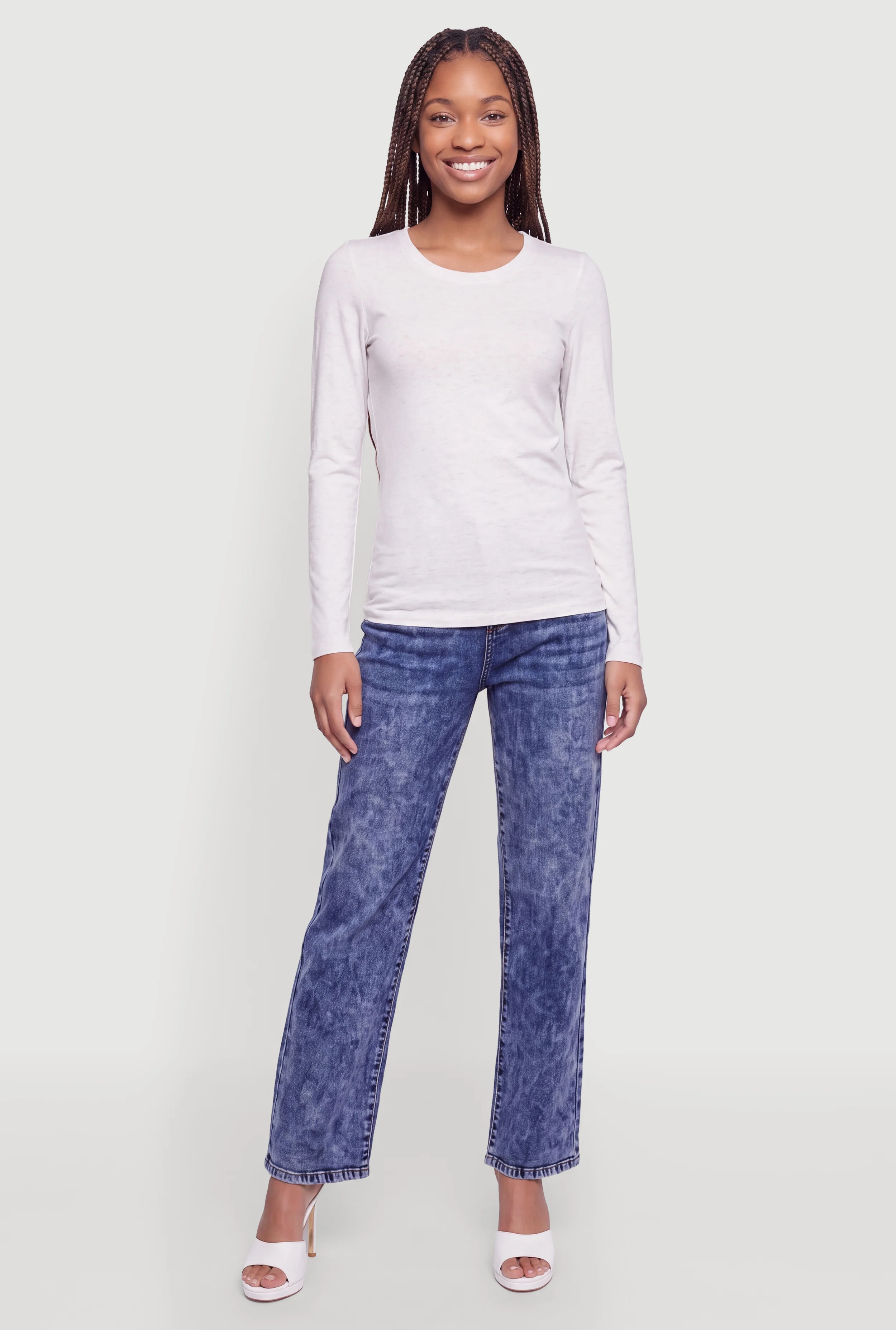 Basic Long Sleeve Crew Neck T Shirt