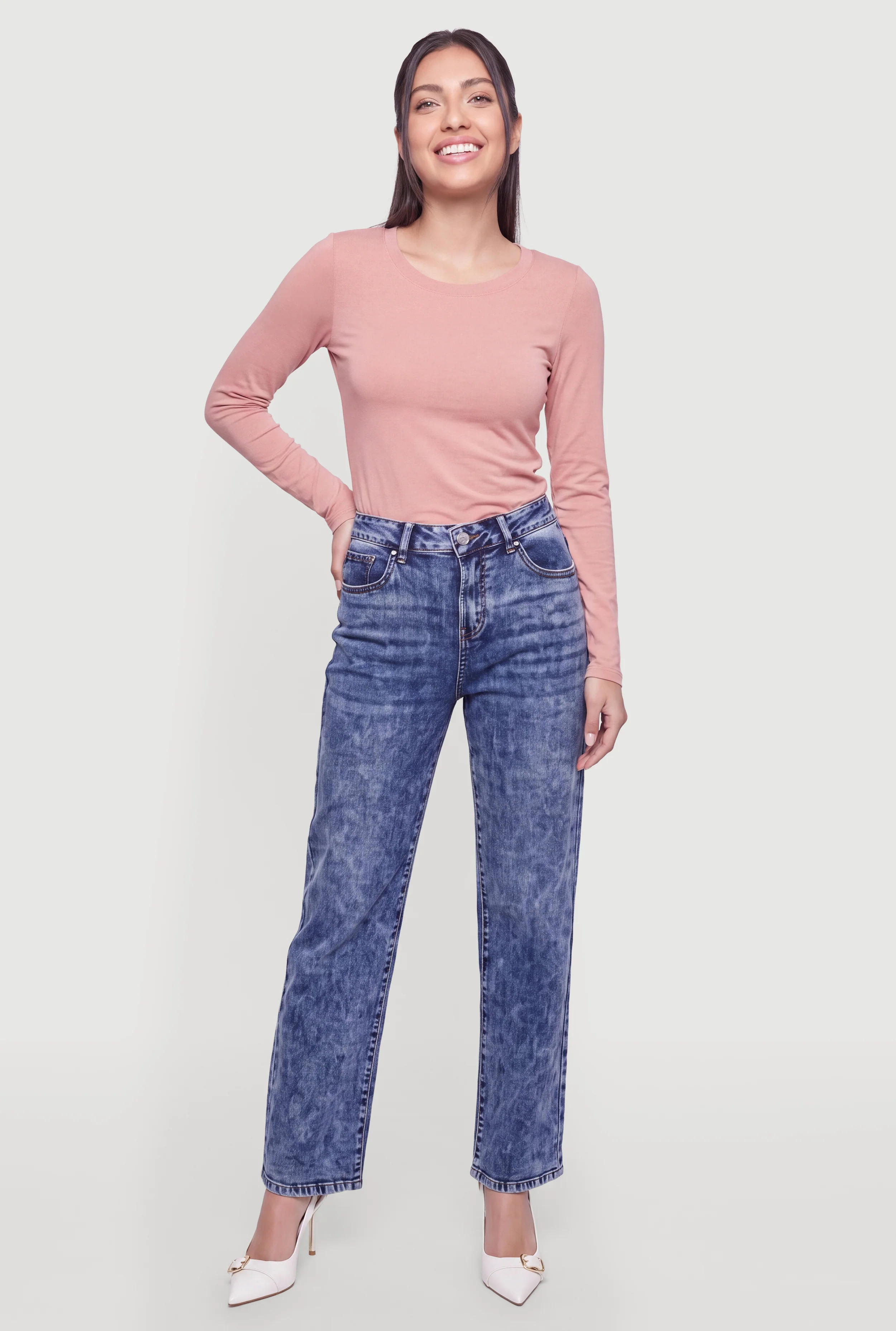 Basic Long Sleeve Crew Neck T Shirt