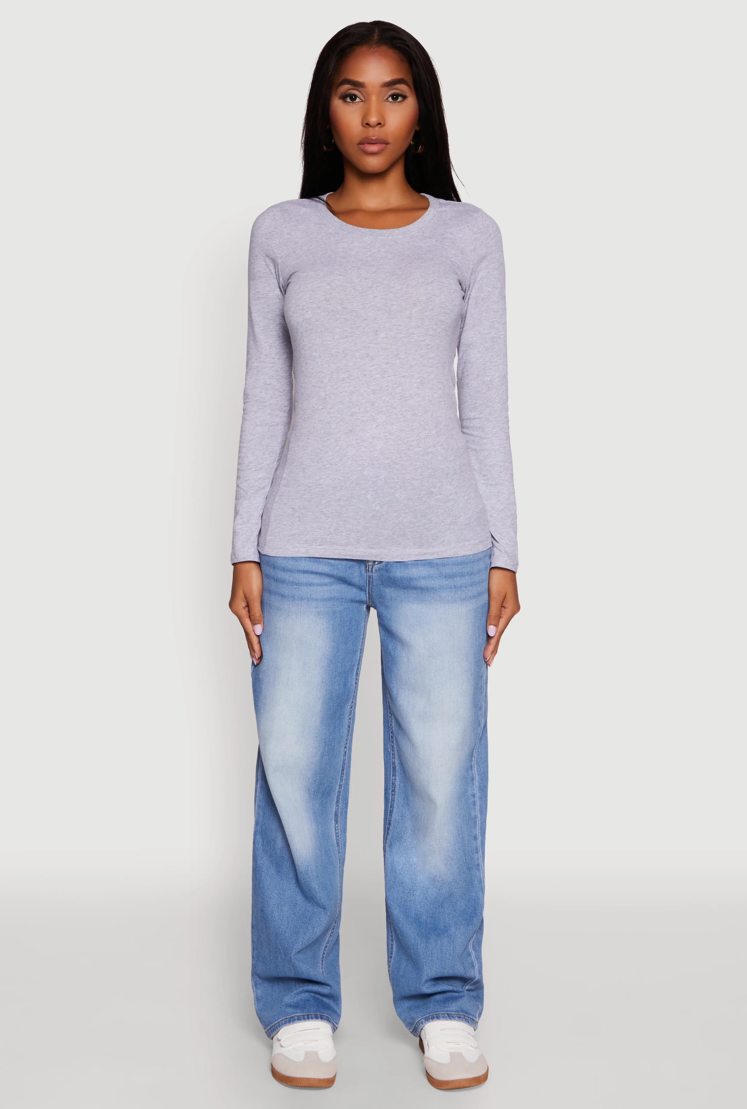 Basic Crew Neck Long Sleeve Tee