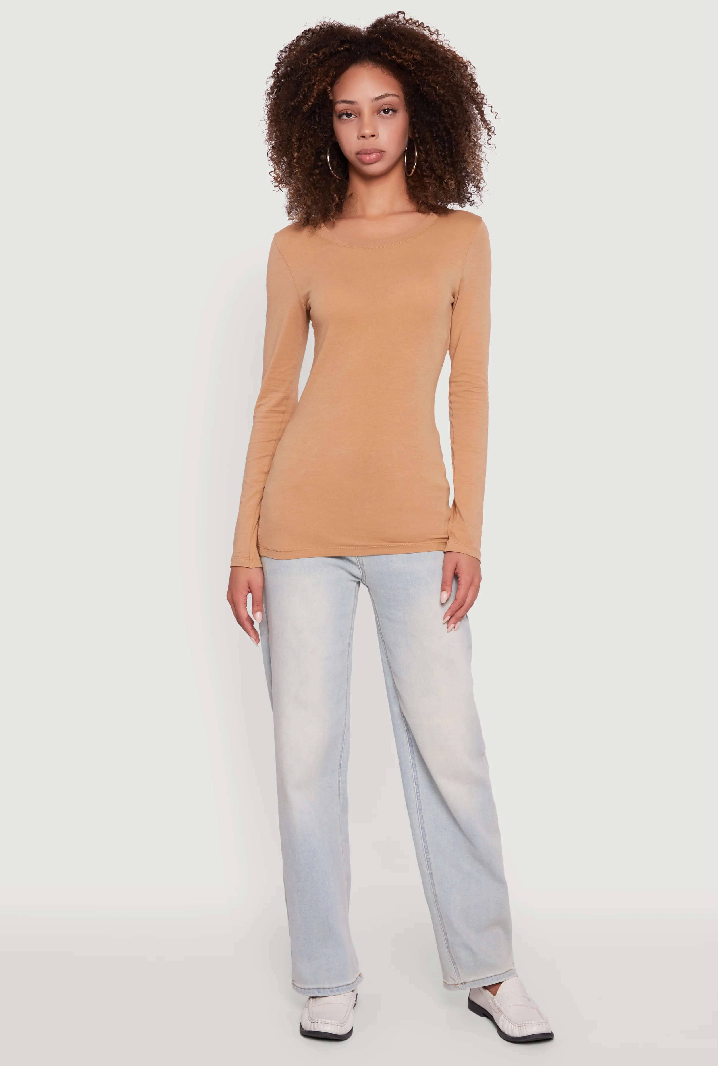 Basic Crew Neck Long Sleeve Tee